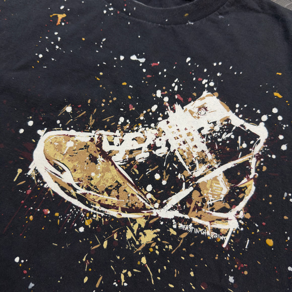 Nike Los Angeles Lakers Lebron James T-Shirt Mens Large Black Beast in The Paint - Picture 4 of 8